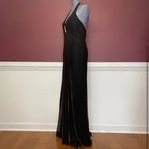 NWT Onyxx Nite backless halter top dress size 14 long prom special occasion - Picture 4 of 4